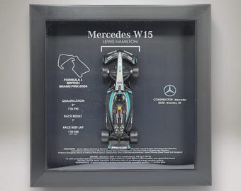 Marco 3D del GP de Fórmula 1 de Lewis Hamilton en Silverstone con el Mercedes W15