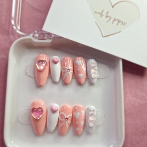 Pretty in Pink Press on nails image 1