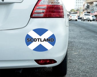 2 X Scotland Car Stickers Scotland Flag Oval Self-adhesive Vinyl Car, Van, Lorry