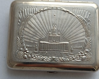 Porta-cigarros vintage URSS. Moscou. Estrela. Década de 1970. RARO. Em bom estado.