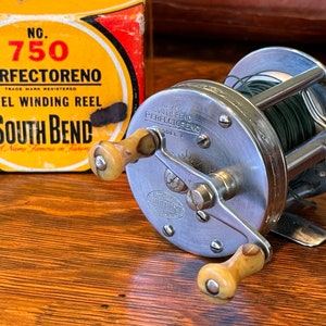 Moulinet De Pêche Vintage South Bend 750A - Vert Foncé - Fabriqué à Hong Kong