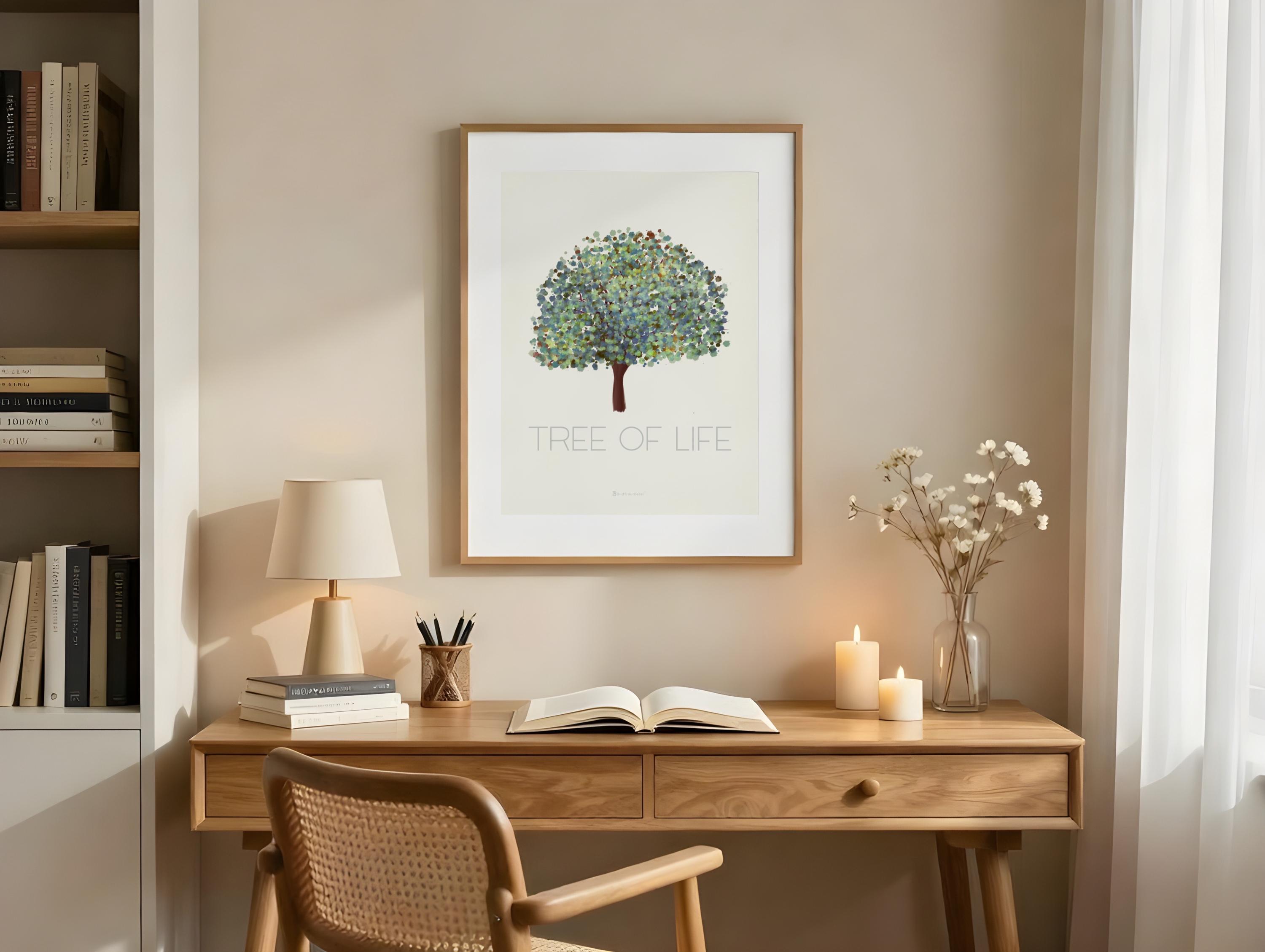 Tree of Life, Affirmation Poster, Tree of Life Wall Art, Spiritual ...