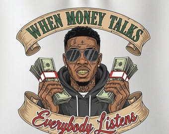 MONEY art T-SHIRT SUBLIMATION design, instant png download, money themed urban streetwear