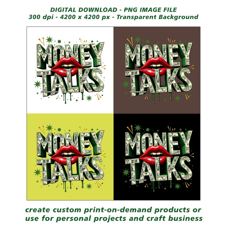 money tee design, sublime, cool t-shirt png, vibrant, 300 dpi png download