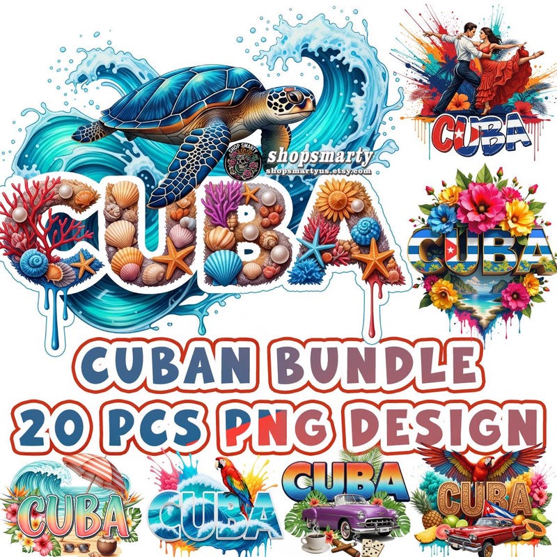 Vintage Cuba Stickers - Etsy