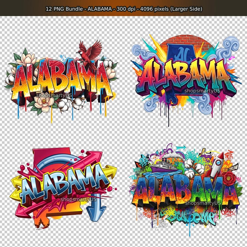 Alabama PNG Download, AL State, Digital Illustrations, T-SHIRT ...