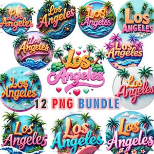 Los Angeles T-shirt Design for Printing, Sticker, Coffee Mug, PNG, california png, los angeles t-shirt prints, sublimation, digital download