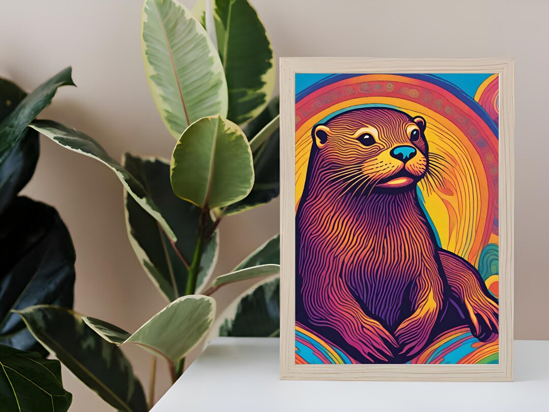 Abstract Animal Portraits Wall Art | Creatures in Color Collection “THE ...