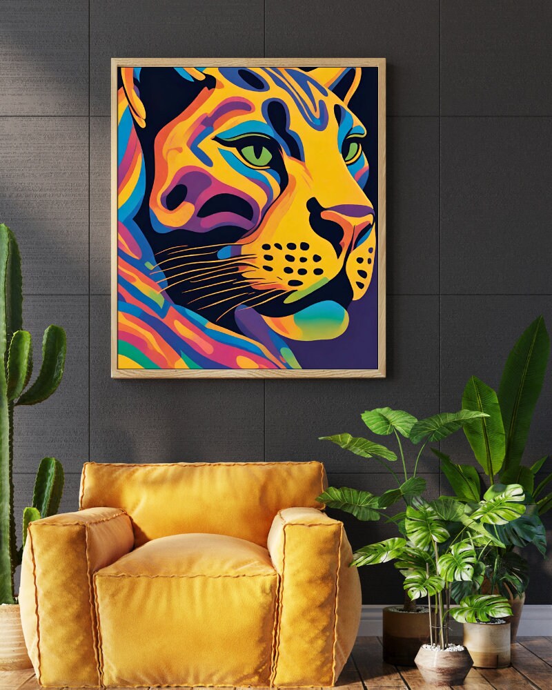 Abstract Animal Portraits Wall Art | Creatures in Color Collection “THE ...