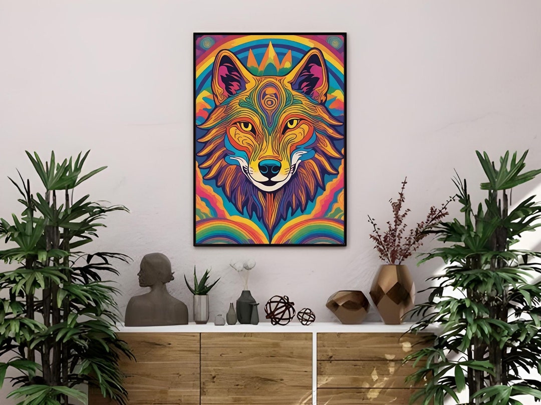 Abstract Animal Portraits Wall Art | Creatures in Color Collection ...