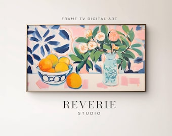 Retro Still Life Frame TV Art, Mid-Century Modern Screensaver (Digital Download)