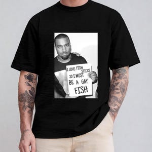 Maglietta Kanye Fishsticks / Maglietta South Park Meme / Maglietta grafica divertente per fan e collezionisti / Abbigliamento casual unisex