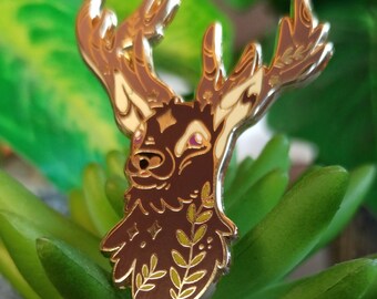 Deer metal pin