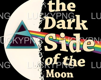 Pink Floyd Lado Negro da Lua Retrô PNG