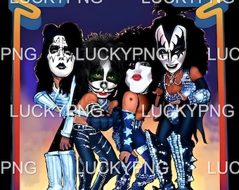 KISS 10th Anniversary Tour 1982 Tour - Cardboard Poster - Etsy