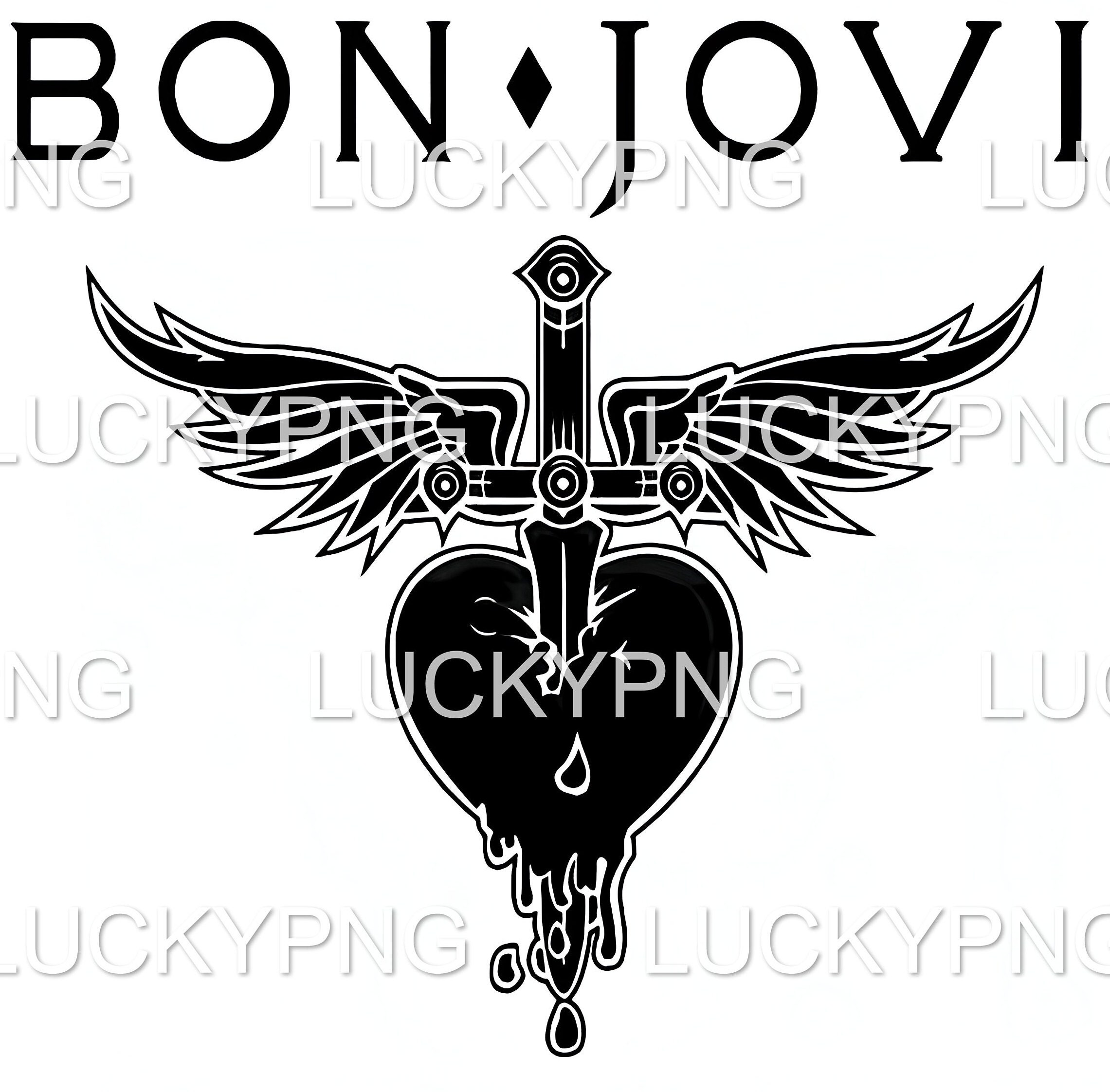 Bon Jovi Retro Art PNG (digital Download) - Etsy