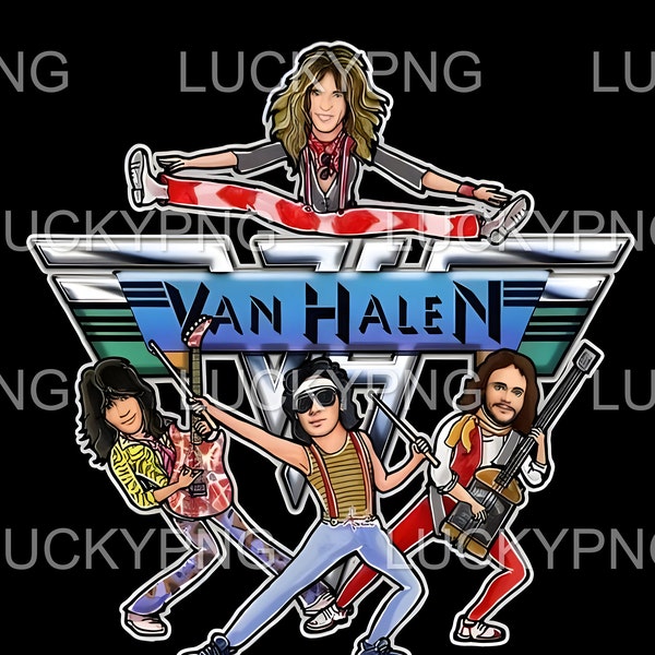 Eddie Van Halen PNG l Van Halen PNG l Retro PNG l Retro l Retro Arts l Van Halen Arts l Van Halen l Van Halen Prints