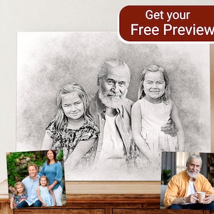 Aggiungi l'amore alla foto, unisci foto realistiche, persona deceduta all'immagine, membro della famiglia al ritratto, regalo commemorativo per papà padre