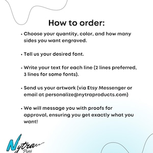 Personalized Engraved Pens - Bulk Orders of Custom Business & Promotional Pens for any Event or Celebration. Add your text or logo! Bild 4