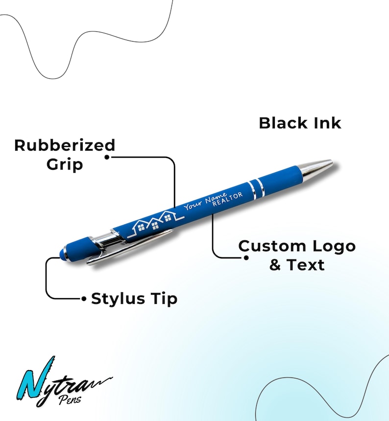 Personalized Engraved Pens - Bulk Orders of Custom Business & Promotional Pens for any Event or Celebration. Add your text or logo! Bild 5