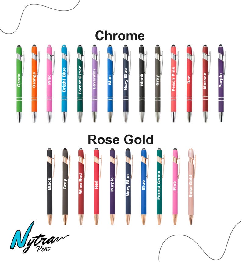 Personalized Engraved Pens - Bulk Orders of Custom Business & Promotional Pens for any Event or Celebration. Add your text or logo! Bild 2