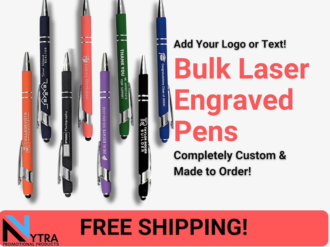 Personalized Engraved Pens Bulk Orders of Custom Business & Promotional ...