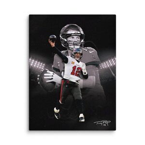 Poster di Tom Brady, poster di football americano, Tom Brady, Buccaneers, Tampa Bay Buccaneers, NFL, stampa incorniciata sportiva, regalo sportivo, regalo per la caverna dell'uomo
