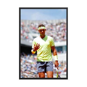 Rafael Nadal Poster, Rafa Nadal, Nadal Tennis Decor, Framed Nadal Print, Tennis Icon Wall Decor, Tennis Fan Gift Idea, Sport Poster Decor