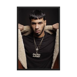 Affiche Anuel AA, Real Hasta La Muerte, art mural Anuel AA, impression d&#39;art Anuel, impression d&#39;art mural hiphop, cadeau musique, affiche rap, oeuvre d&#39;art en vinyle