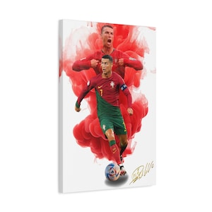 Póster de Ronaldo, Impresión de Ronaldo, Arte mural de Ronaldo, Cr7, Póster de Cristiano, Póster de Portugal, Póster de fútbol de Ronaldo, Cristiano Ronaldo
