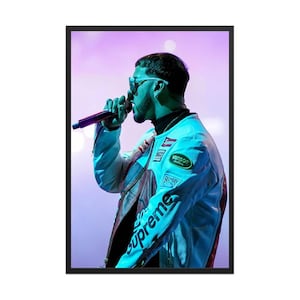 Affiche Anuel AA, art mural Anuel AA, impression d&#39;art Anuel, impression d&#39;art mural hiphop, cadeau musique, affiche de rap, oeuvre d&#39;art en vinyle
