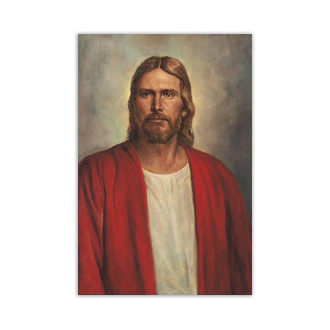 Christ Is A Red Robe Jesus Red Robe Wall Art, Christ Poster, Joshua Art, Catholic Print ...