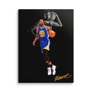 Póster de Kevin Durant: póster de baloncesto, impresión en lienzo, impresión deportiva enmarcada, regalo deportivo, decoración, regalo para el hogar, póster de los Golden State Warriors