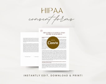 Edytowalny formularz zgody HIPAA