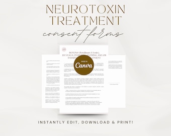 Edytowalny formularz zgody na leczenie neurotoksyną (Botox®, Jeuveau®, Dysport®, Xeomin®, Daxxify®)