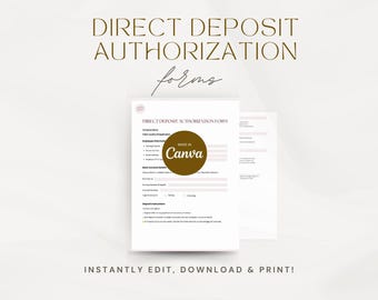 Edytowalny szablon formularza autoryzacji wpłaty bezpośredniej