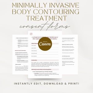 Editable Minimally Invasive Body Contouring Treatment Consent Form