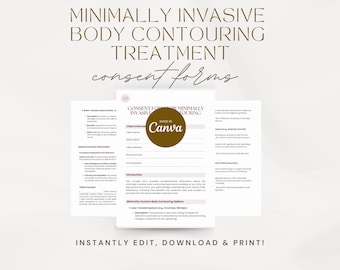 Edytowalny formularz zgody na zabieg małoinwazyjnego modelowania sylwetki