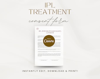 Editable IPL (Intense Pulsed Light) Treatment Consent Form