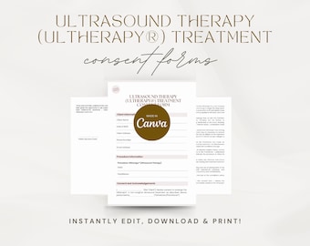 Editable Ultrasound Therapy (Ultherapy®) Treatment Consent Form