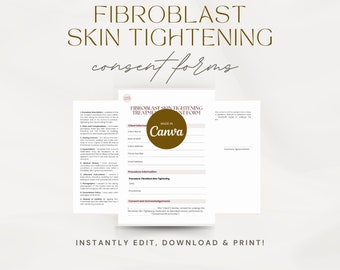 Edytowalny formularz zgody na zabieg ujędrniania skóry fibroblastami