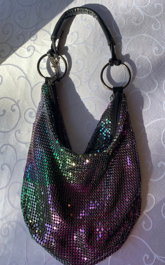 1990's Metallic Sequined Rainbow Hobo Bag