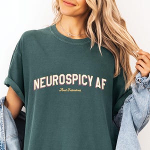 Neurospicy AF (and Fabulous) Shirt, Neurodivergent Pride Tee, ADHD Autism Shirt, Spicy Brain Energy, Mental Health Awareness, Neurospicy Tee