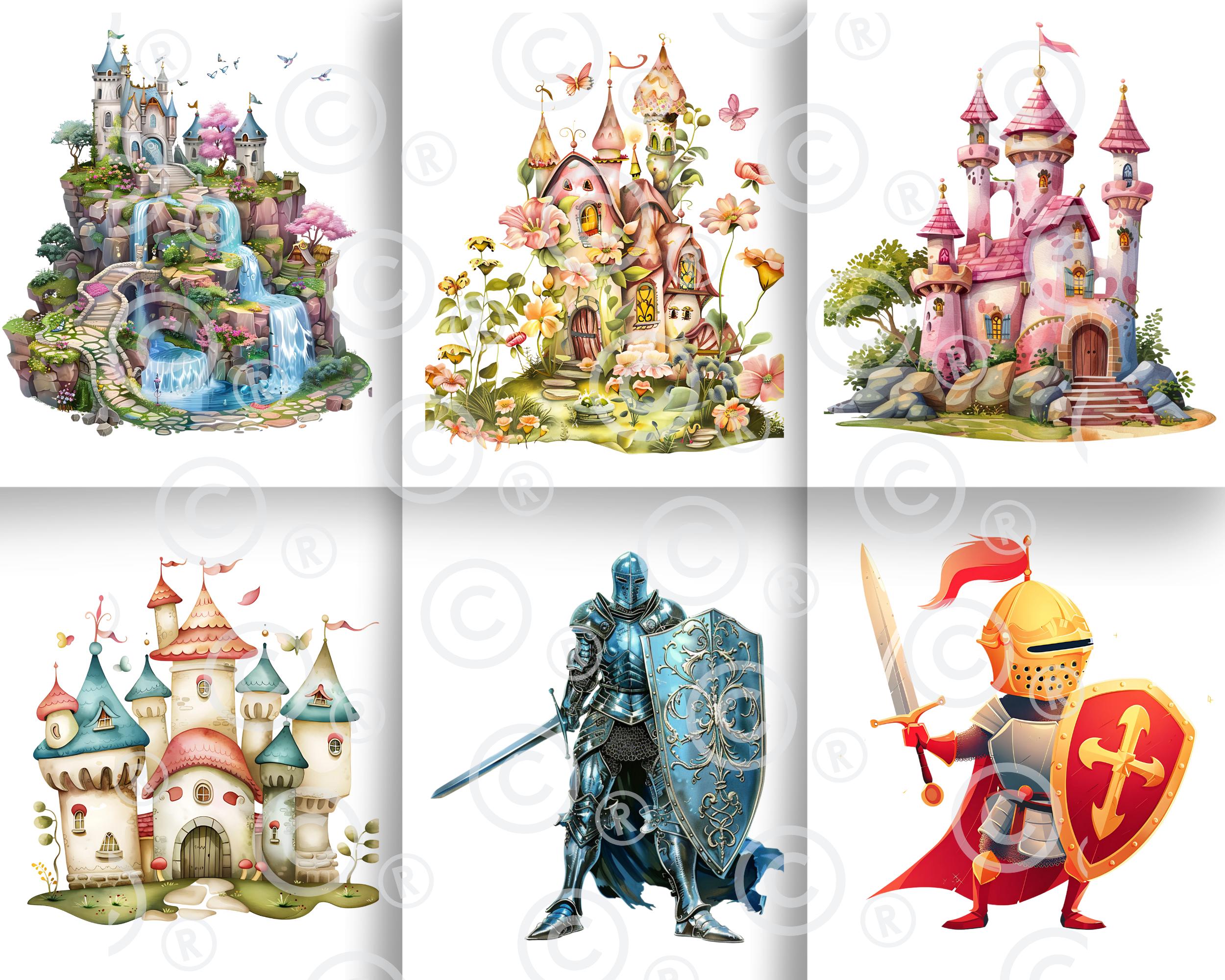 Fairytale Digital Storybook Clipart, Fantasy Digital Clipart Bundle, 18 ...