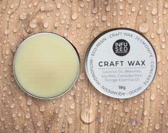 Best natural wax for crafts and materials, jesmonite, concrete, wood, stone, leather