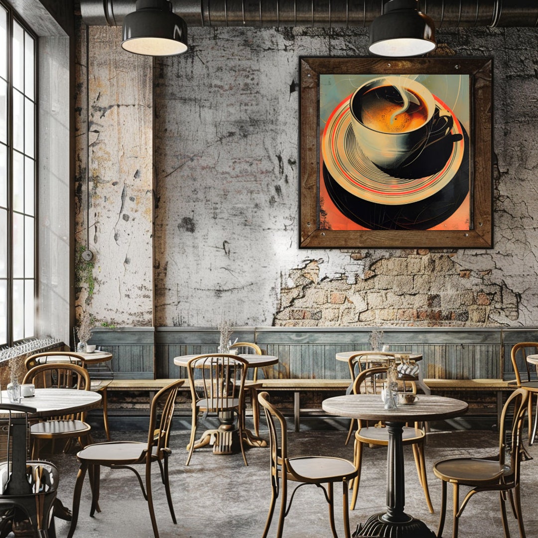 Steaming Cup of Coffee/tea Digital Art Vinyl Record Cover ...