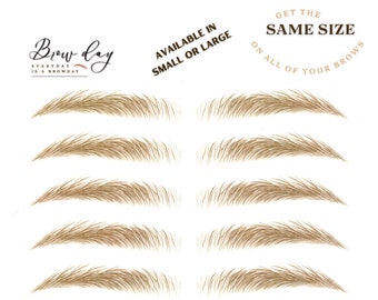 Eyebrow Stickers- SAME SIZE - Copenhagen SMALL Color: Blonde