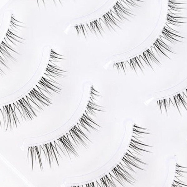 Eyelashes - Natural - 5 pairs - Shape Annie -  Black