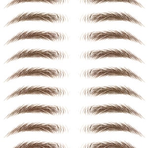 Eyebrow Stickers SAME SIZE Stockholm LARGE All the brows in the same size image 2