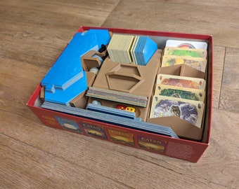 Catan Box Organiser . fits Seafarers and 5-6 extensions. made for convenience